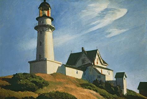 Lighthouse At Two Lights Painting by Edward Hopper