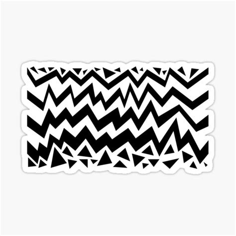 "Jagged Lines" Sticker by starsquare | Redbubble