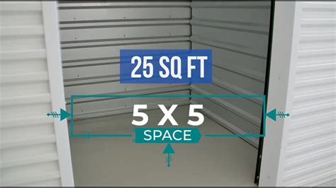 5x5 Storage Unit Size Information - YouTube