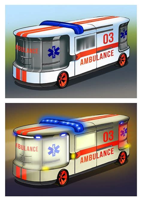 #6 CDA Design Comeptition: “An ambulance that will serve your city ten years from now｜Car Design ...