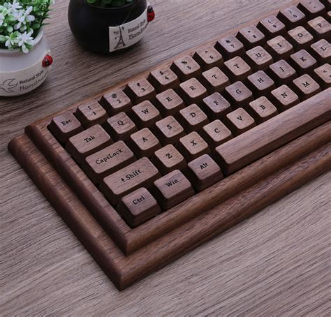 Solid Wood Keycaps Set OEM & Cherry wasd 61/87/104 Wood | Etsy