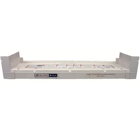 SureSill 4-1/8 in. x 39 in. White PVC Sloped Sill Pan for Door and Window Installation and ...