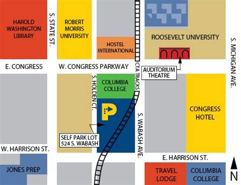 Columbia College Chicago Campus Map – Map Vector