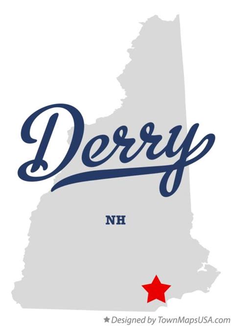 Map of Derry, NH, New Hampshire