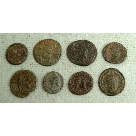 8 Bronze & Copper Ancient Roman Coins Aurelianus