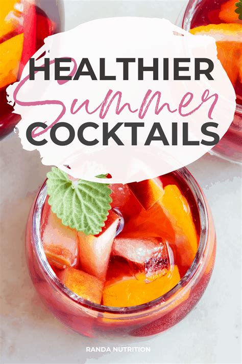 58 Healthy Summer Cocktails (Low Cal Low Sugar) | Randa Nutrition