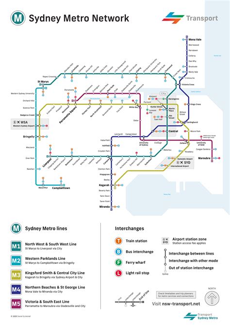 Future Sydney Metro Map