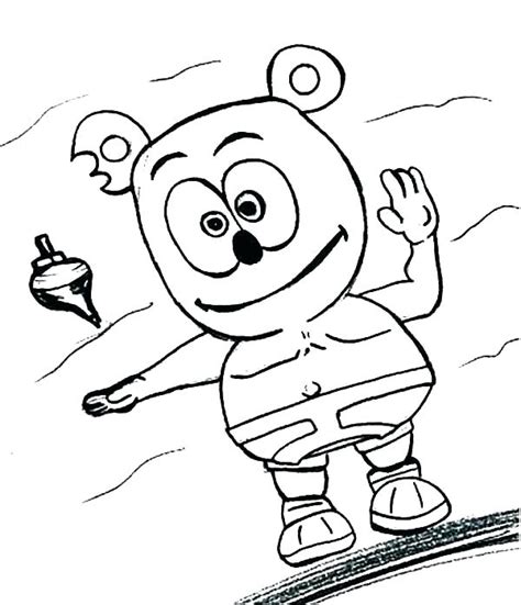 Gummy Bear Coloring Page at GetColorings.com | Free printable colorings pages to print and color