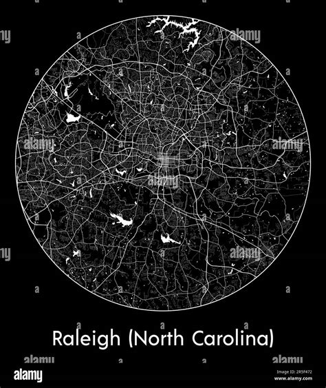 City Map Raleigh (North Carolina) United States North America vector illustration Stock Vector ...