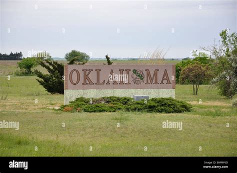 Welcome sign, Oklahoma, USA Stock Photo - Alamy