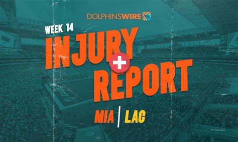 Dolphins final Week 14 injury report vs. Chargers