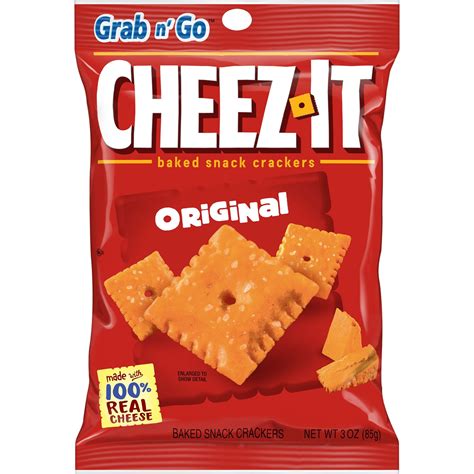 Cheez-It Original Cheese Crackers, 3 oz - Walmart.com