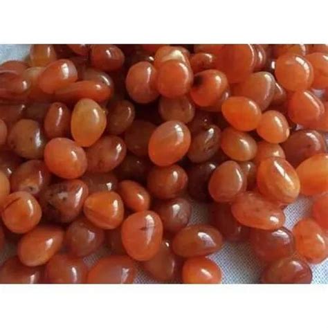 Orange Agate Tumbled Stones at Rs 700/kilogram | Chudiwal Chakla | Khambhat | ID: 20569709962