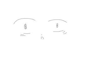 How To Draw Shocked Anime Eyes : Outline the outside of the eyes, the eyelid, and the iris in ...