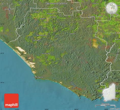 Satellite Map of Manjimup