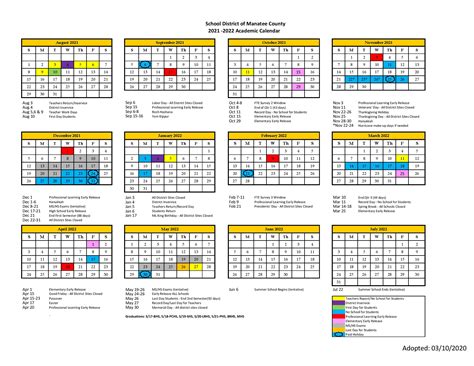 Manatee Schools Calendar 2022-2023 - September Calendar 2022