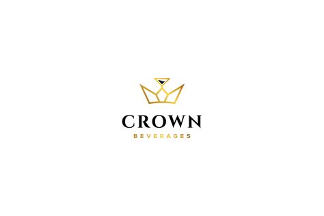 Crown Beverages logo branding on Behance