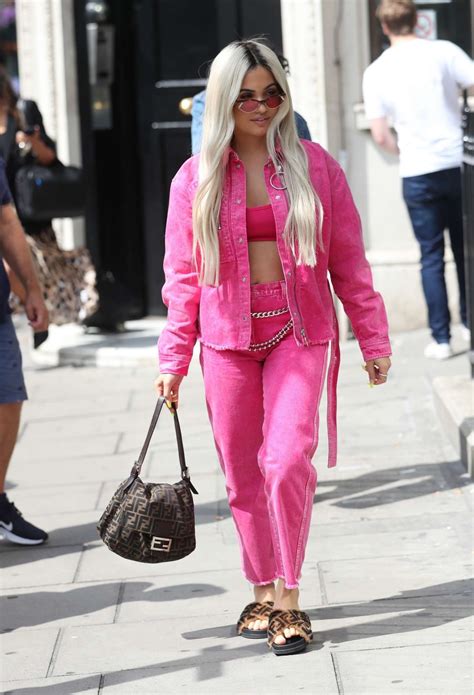 Mabel in Pink Outfit - Exits Kiss FM Studios in London-03 | GotCeleb