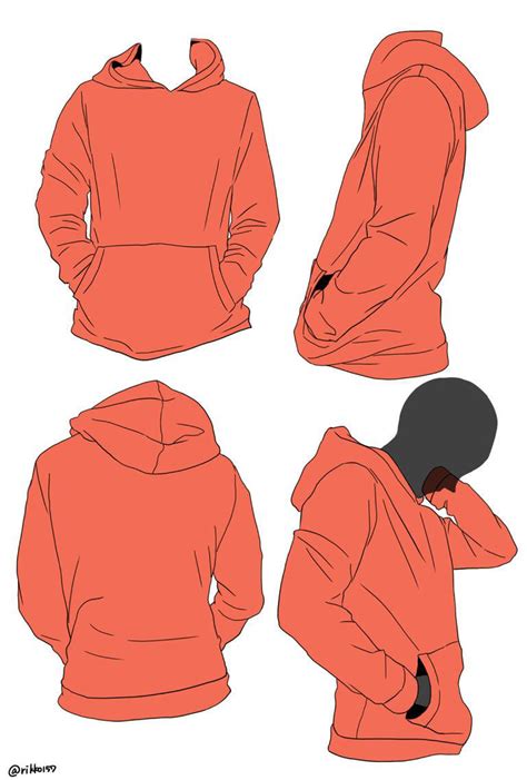 Hoodie Drawing Reference and Sketches for Artists