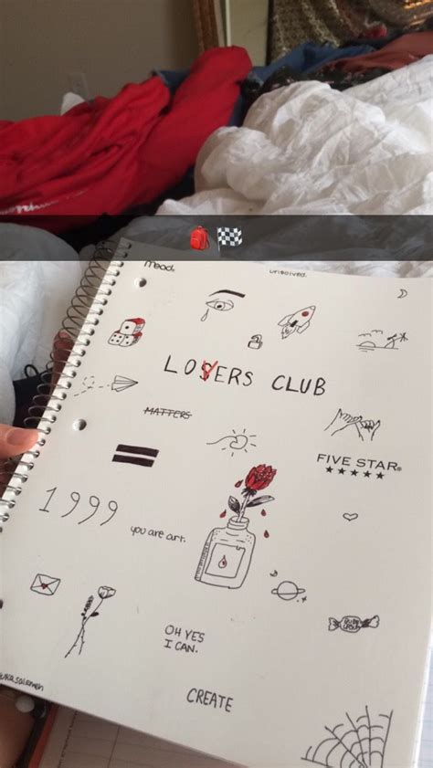 notebook ! #itmovie #doodle #aesthetic #grunge | Hand doodles, Notebook doodles, Easy doodles ...