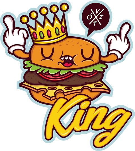 Illustration "Burger King" 🍔👑 💻 http://vitojuliao.com ️ ju*****@***** #vitojuliao #illustration ...