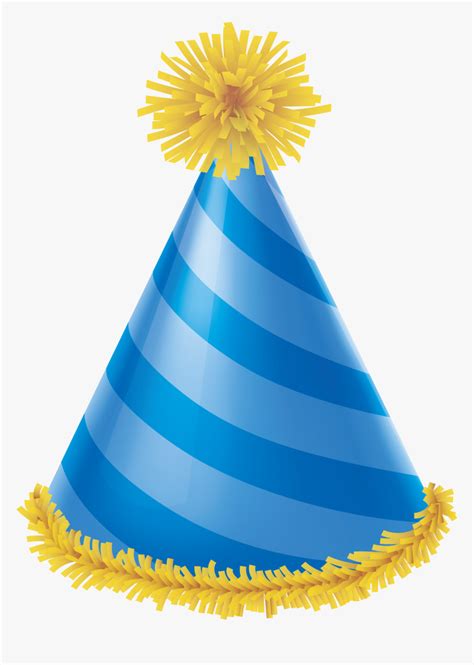 Party Hat Blue Birthday - Blue Birthday Hat Png, Transparent Png ...