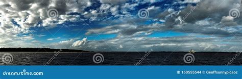 Magnificent White Nimbostratus Cloud in Blue Sky. Australia Stock Photo - Image of bright, geoff ...