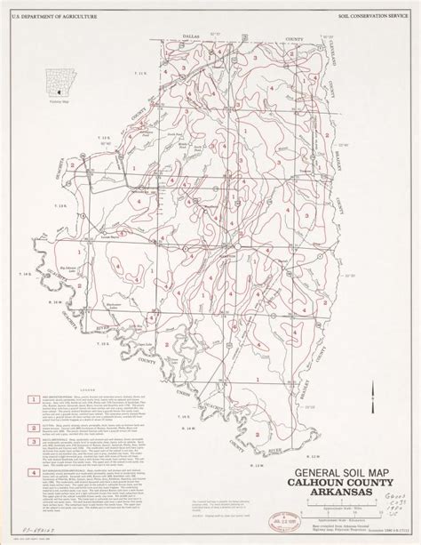 General soil map, Calhoun County, Arkansas | Library of Congress