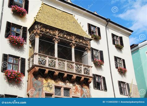 The Goldenes Dachl Golden Roof, Innsbruck, Austria Stock Photo - Image ...