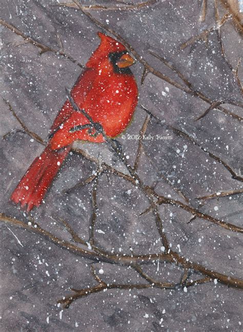 Red and the Peanut: Winter cardinals...