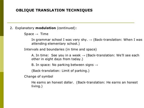 Translation techniques presentation