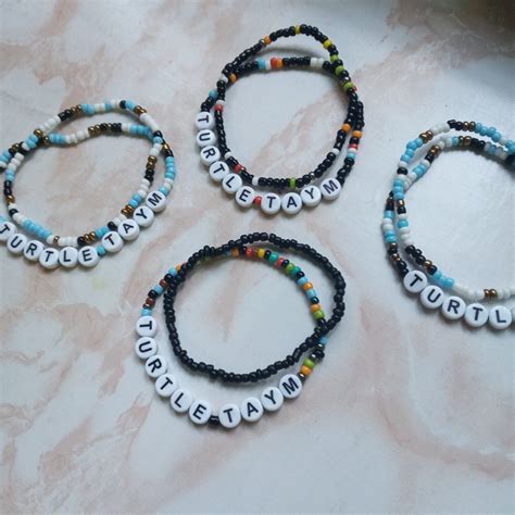 Friendship Letter Bead Bracelets Set Colorful Bracelets Name Bracelets ...