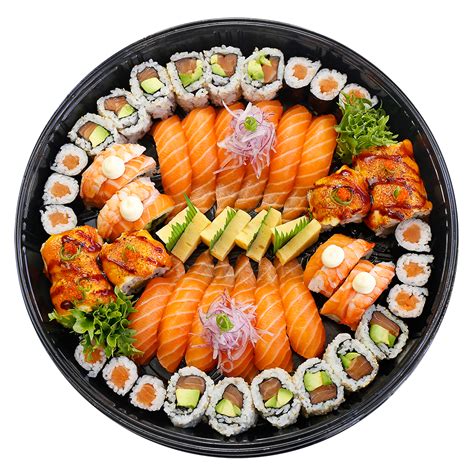 Menu Party Platter - Sushi Bay | Sushi recipes, Sashimi platter, Pretty ...