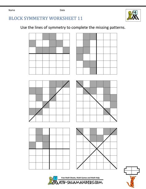 Symmetry Worksheet