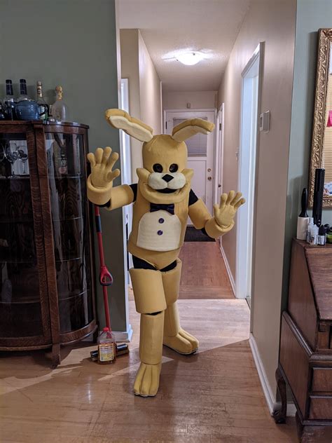 I made a Spring Bonnie costume for my daughter for Halloween 2021 : r/fivenightsatfreddys