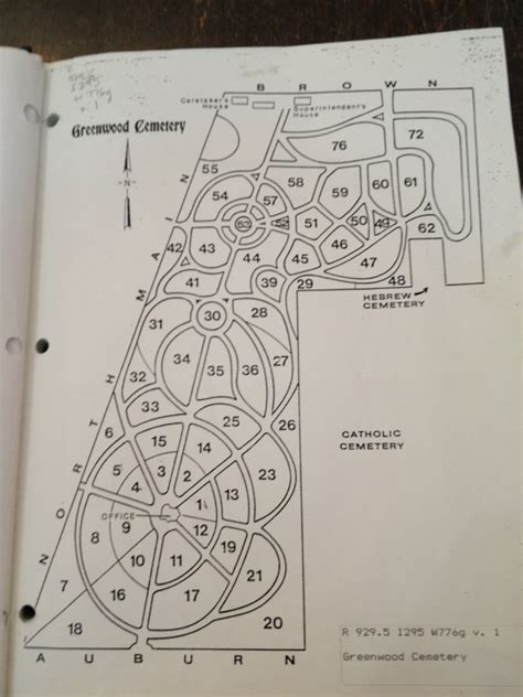 Greenwood Cemetery Map – RPL's Local History