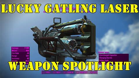 Fallout 4: Weapon Spotlights: Lucky Gatling Laser - YouTube