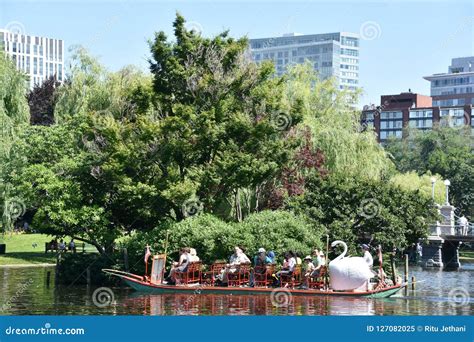 Swan Boats at the Public Garden in Boston, Massachusetts Editorial Image - Image of american ...