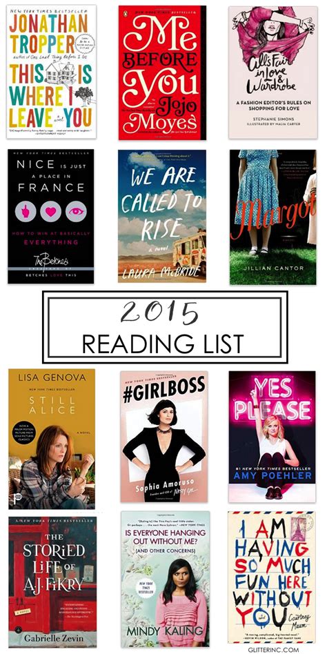 12 Must-Read Books for 2015: My Reading List, Pt. 1 | Glitter, Inc.