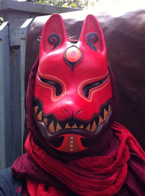 Kitsune mask by missmonster on DeviantArt