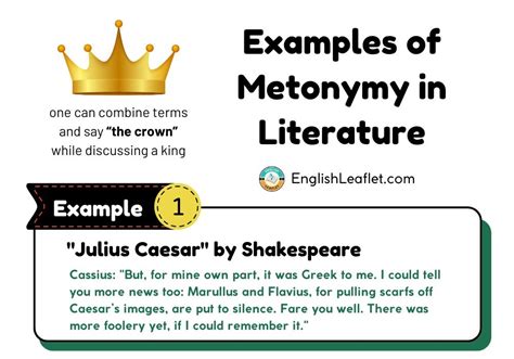 Examples of Metonymy in Literature - EnglishLeaflet