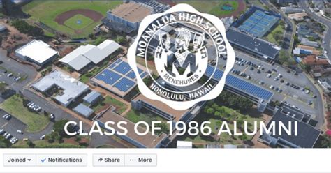 [NEW FOR 2018] Moanalua High School Class of 1986 Facebook Group - MoHS86