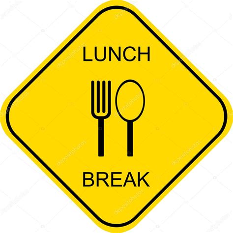 Lunch break - sign — Stock Vector © jazzia #1021376