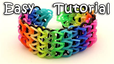 How To Make A Triple Single Rainbow Loom Bracelet - Step By Step Tutorial | Rainbow loom ...