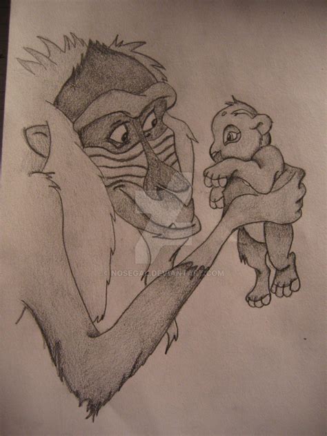 Rafiki and Baby Simba by NOSegal on DeviantArt