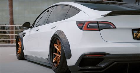 Tesla Model 3 Looks Radical In Forged Carbon Widebody Kit