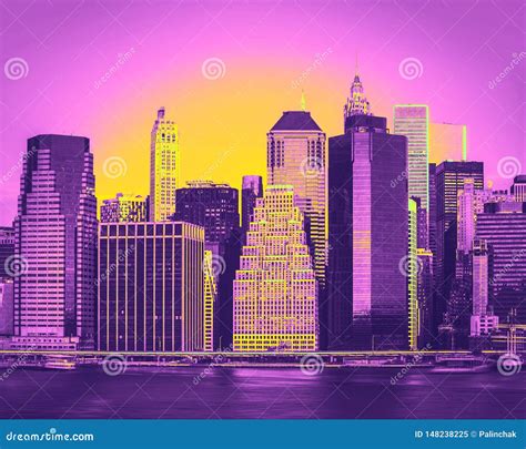 New York City skyline stock image. Image of morning - 148238225