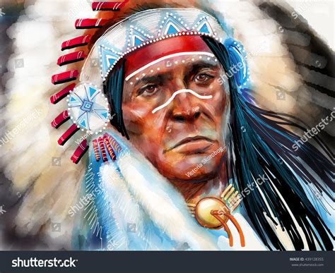 Native American Stock Illustration 439128355 | Shutterstock