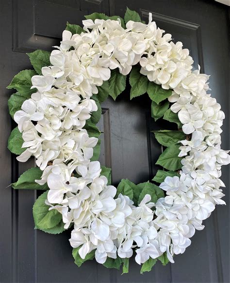 White Hydrangea Wreath 1 | Etsy