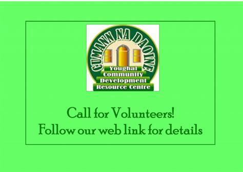 Call for volunteers - Cumann Na Daoine